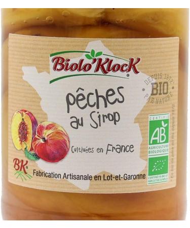 BIOLO'KLOCK Fruits in Peach Syrup French Fruits 350 g - Buy Online on GoSupps.com