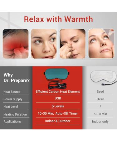 Heated Eye Pad - Electric Heated Eye Patch Comfortable Eye Pad | Temperature Control Eye Pad and Sleeping Accessories for Men Women green - Buy Online on GoSupps.com