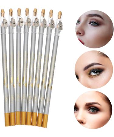 FRCOLOR 8pcs Eyeliner with Brighten -in- Makeup Strokes Eyebrow Girls Tool Pen Pencil Women Sharpener - Buy Online on GoSupps.com