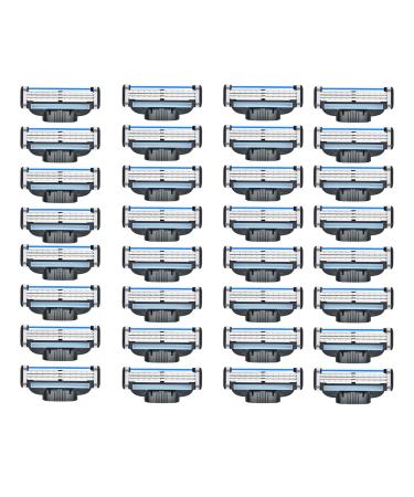 32 PCs Make 3 blades razor blades make 3 razors Mach3 razors sound make 3 razor blades sound razors hand rasur razor blade for manual razor blade clean beard leg hair clean