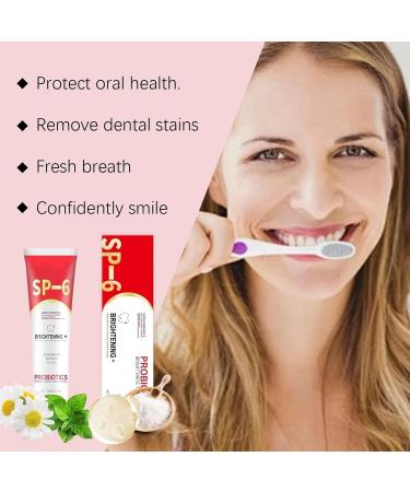 SP-6 Ultra Whitening Toothpaste - Brightening Stain Removing & Fresh Breath Formula - International Shipping Available - Buy Online on GoSupps.com