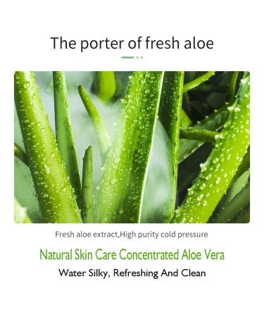 DISAAR Beauty 92% Aloe Vera Moisturizing Gel Soothing Primer Repair Acne Spots Prevents Rough Skin 300ml/10.43fl.oz - Buy Online on GoSupps.com