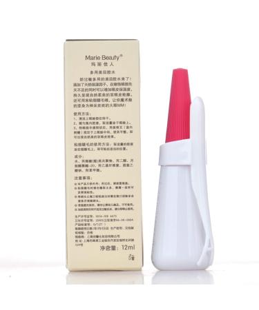 Healtheveryday New Professional EYE Waterproof False Eyelashes Adhesive Marie Beauty Premium Edition Eyelashes Glue - Clear White 12ml (White) - Buy Online on GoSupps.com