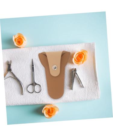 minkissy Pedicure Scissor Bag Nail Clippers Cosmetic Storage Rack Manicure Holder Storage Bags Scissor Pouch Bag Dead Skin Leather Nail Scissor - Buy Online on GoSupps.com