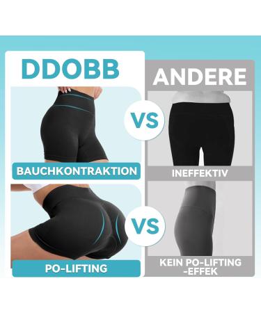 Ddobb Gym Shorts for Women | Scrunch Butt High Waist Sports Shorts | Seamless Cycling & Workout Pants | Fitness & Yoga | S-M Black - Buy Online on GoSupps.com