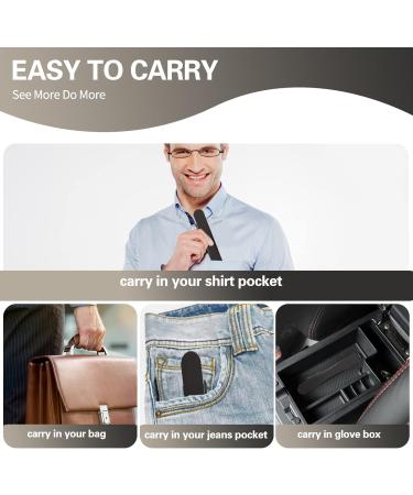 I-Mag Mini Metal Spring Hinge Reading Glasses (2.00 Black) with Slide Open Hard Case | Shop Internationally - Buy Online on GoSupps.com