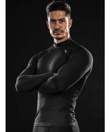 DRSKIN Men's Compression Long Sleeve Shirt XX-Large Black - Running, Workout, Athletic Gym Top - Buy Online on GoSupps.com