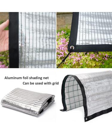 Shade Cloth Aluminum Foil Shading Net Shading Reflective Net Anti-Sunlight 75% Shade Cloth for Garden Flowers (Size : 1x2m) (1x4m) - Buy Online on GoSupps.com