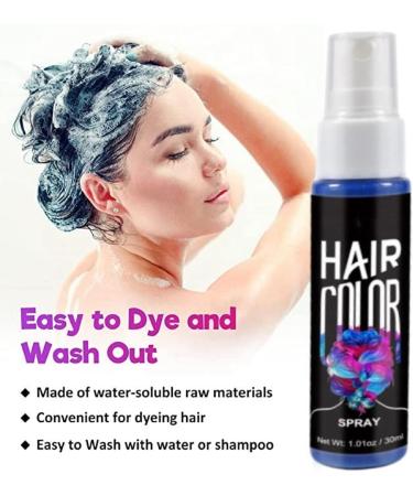 Blue Hair Dye Hair Colour Spray Blue Hair Dye Semi Permanent Coloured Hair Spray Wash Out Kids Blue Hair Spray Colour For Kids Semi Permanent Hair Colour Hair Dye Spray Temporary Hair Colour Spray - Buy Online on GoSupps.com