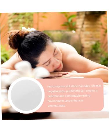 LIFKOME 2 Stuks Body Rolling Salt Stones For Massage Natural Salt Heated Blocks For Back Neck Shoulder Therapy Spa And Sauna Essential Oil Use - Buy Online on GoSupps.com