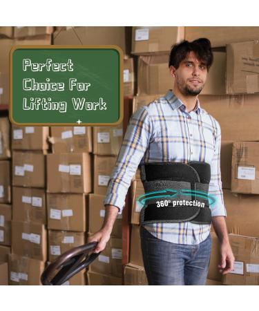 DARLIS Back Brace for Lower Back Pain - Relief for Sciatica Herniated Disc & Scoliosis - Breathable Lumbar Support Belt for Heavy Lifting - Adjustable Black (39.4 - 43.3 - Buy Online on GoSupps.com