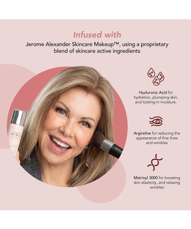 MagicMinerals AirBrush Foundation by Jerome Alexander 2pc Set - Medium | Anti-aging Spray Makeup with Kabuki Brush for Radiant Skin - Buy Online on GoSupps.com