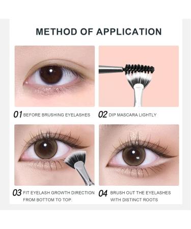 2PCS Eyelash Brush& Angled Eyeliner Brush Double Layer Fiber Folding Angle Scalloped Lash Brush Portable Lash Fan Brush with Smooth Long Handle for Travel - Buy Online on GoSupps.com