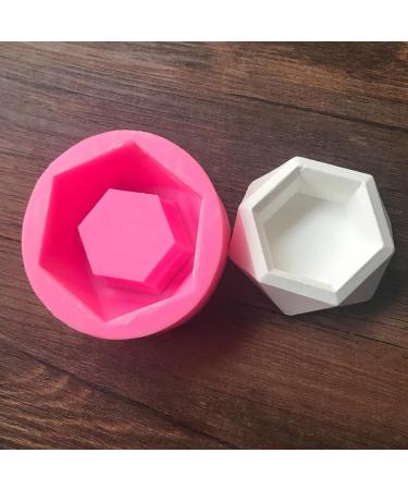 COHEALI 2pcs Silicone Soap Molds Diamond Planter Mould Silicone Baking Molds Potted Plant Concrete Cake Pinkx2pcs mediumx2pcs - Buy Online on GoSupps.com