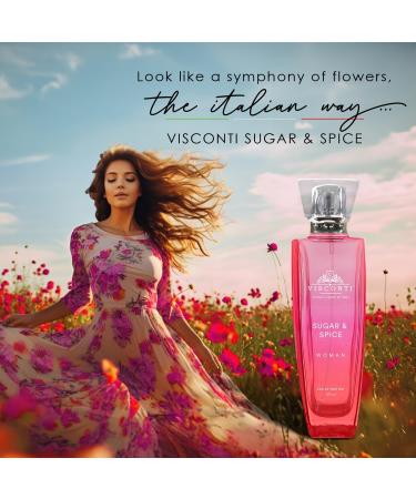 Viscont../i Sugar & Spice Perfume For Women Eau De Parfum Floral Long Lasting Fragrance with Rose Italian Mandarin Orange Blossom Gardenia Premium Luxury Perfume For Casual & Occasional Wear 100 ml - Buy Online on GoSupps.com