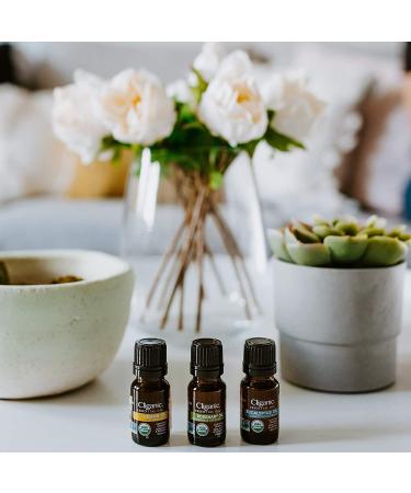 Cliganic Organic Essential Oils Set (Top 5) - 100% Pure Natural Aromatherapy for Candle Making - Peppermint, Lavender, Eucalyptus, Lemongrass & Orange - Buy Online on GoSupps.com
