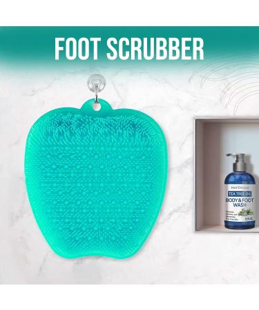 Relax VIBES Shower Foot Scrubber - Non-Slip Exfoliating Massager for Clean and Smooth Feet - Buy Online on GoSupps.com