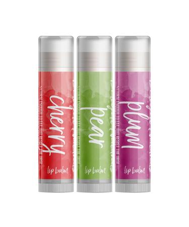 Fruity Favorites Lip Balm Gift Set - Cherry Pear Plum