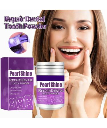 Purple Teeth Whitening Powder - Effective Cosmetic Tooth Cleaning & Whitening for Visible Results - Buy Online on GoSupps.com