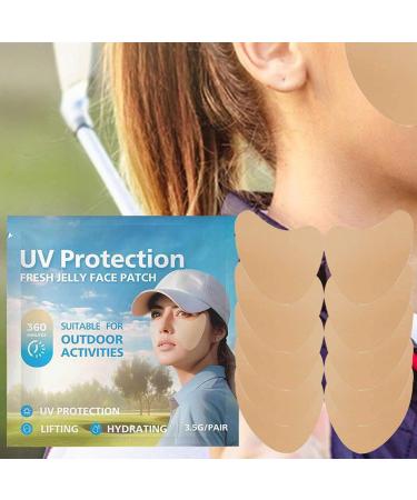 Lnhgh Sun Block Patches for Face - 5pair Outdoor Protection Sun Patch | Comfortable Facial Sunscreen Patch Portable Golf Patches for Sun Protection for Outdoor - Buy Online on GoSupps.com