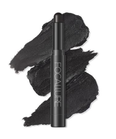 FOCALLURE Shimmer and Matte Cream Eyeshadow Stick Smooth Brilliant Eye Brightener Pencil High Pigment Eye Highlighter Pen for Women Long Lasting Waterproof Eye Shadow and Liners Makeup (ASH)