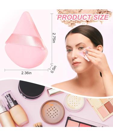 8-Piece Triangle Velour Makeup Puff Set | Soft Cosmetic Blender Sponges - Buy Online on GoSupps.com