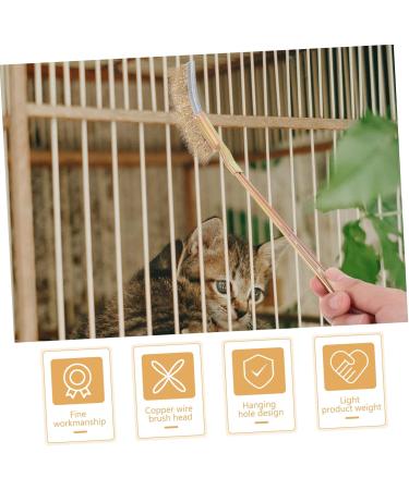 NOLITOY 2 Sets Bird Cage Cleaning Brush Metal Wire Brush Pet Items Bird Supplies Cage Birdcage Broom 24X3X2CMx2pcs As Shownx2pcs - Buy Online on GoSupps.com