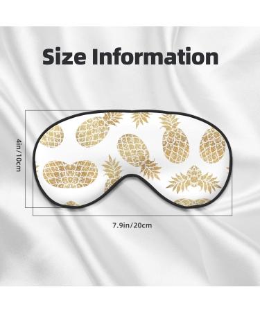 Golden Pineapple Sleep Eye Mask - Soft Light-Blocking Blindfold for Travel | Eliminate Fatigue & Enhance Sleep - Buy Online on GoSupps.com