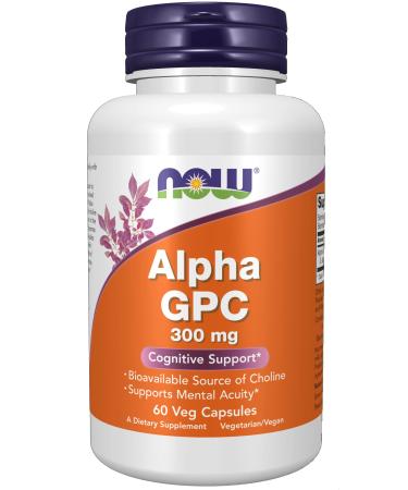 Now Foods Alpha GPC 300 mg 60 Veg Capsules