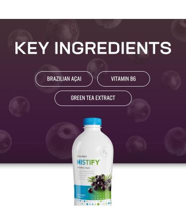 Synergy WorldWide Mistify 730ml: Acai Green Tea Liquid Supplement | Detox + Immune Energy Boost | Antioxidant with Berries | 24 Servings - Buy Online on GoSupps.com