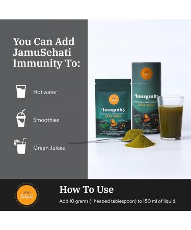 JAMUSEHATI Immunity Natural Superfoods Blend from Bali Containing Javanese Turmeric Red Ginger Moringa and Matcha Cylinder (300g) Immunity Cylinder - Buy Online on GoSupps.com
