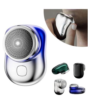 Mini-Shave Portable Electric Shaver, 2023 New Upgrade Mini Electric Razor Shavers for Men, Rechargeable Shaver Easy One-Button Use Suitable for Home,Car Travel,Christmas,Father's Day,Mother's Day Gift Blue