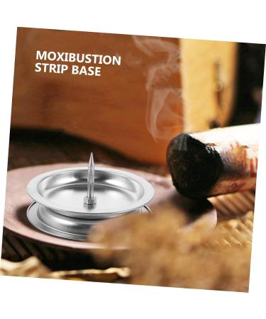 BCOATH Stainless Steel Moxibustion Stick Base - Incense Holder & Burner Tray for Moxa Sticks - 2-Piece Set - Buy Online on GoSupps.com