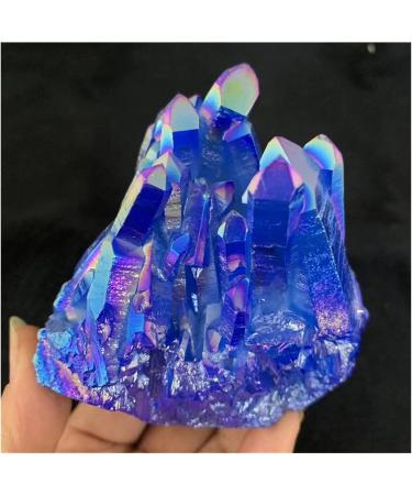 Natural Rock Crystal Clusters Colorful Angel Aura Electroplated Quartz Minerals Specimen Ornament Home Decorative Stone Flowers Quartz Stones Reiki Crystal Stone (Size : C/1kg) - Buy Online on GoSupps.com