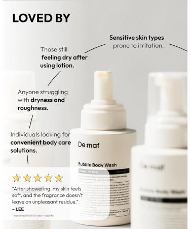 De:maf Forest For Rest Bubble Body Wash - Gentle Body Wash Korean Skincare for All Skin Types - Buy Online on GoSupps.com