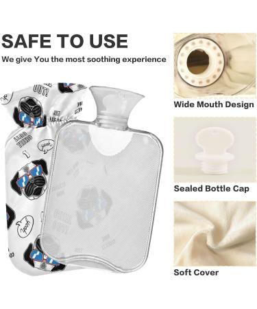 Naanle Funny Mops Dog Warm Water Bottle - 1L Heat Therapy for Pain Relief & Bedwarmer - Buy Online on GoSupps.com
