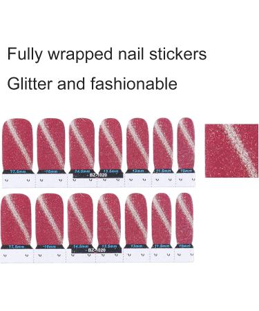 Adhesive Nail Wraps Eco friendly Charming Unique Nail Polish Strip for Salons(20) - Buy Online on GoSupps.com