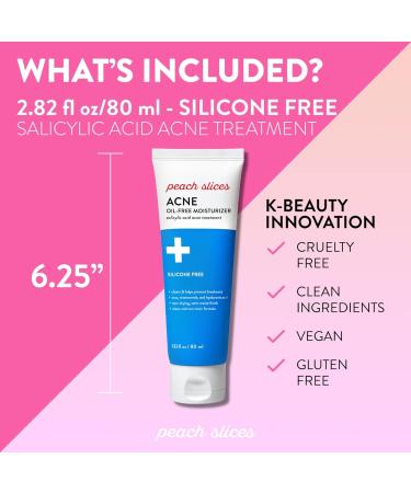 Peach Slices Acne Prevention Oil-Free Moisturizer | Pore Minimizing | Satin Matte Finish | 2.8 oz - Buy Online on GoSupps.com