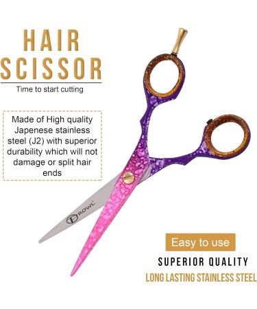 Prowl Professional 5.5 Inch Stainless Steel Hairdressing Scissor - Ideal Christmas Gift for Salon Barbers - Pink - Buy Online on GoSupps.com