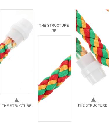 PopetPop 2-Pack Bird Stand - Natural Hood & Spiral Cotton Rope Swing for Parrots & Birds - Durable & Safe Bird Play Equipment - Buy Online on GoSupps.com