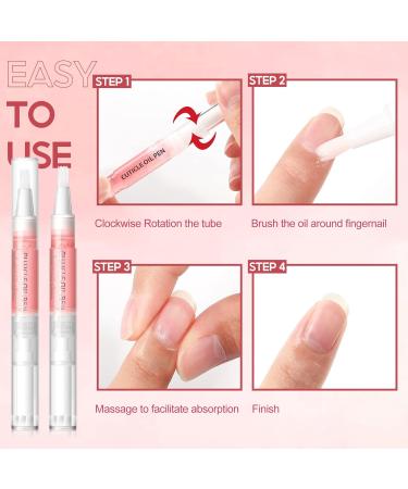 PEACECOLOR 15Pcs Cuticle Oil Pen Set for Nails Natural Ingredients Oil Pen for Nail Growth Care Home Use with Different Flavor(Rose Jasmine Lavender Apple Cantaloupe Orange) XA-01 - Buy Online on GoSupps.com
