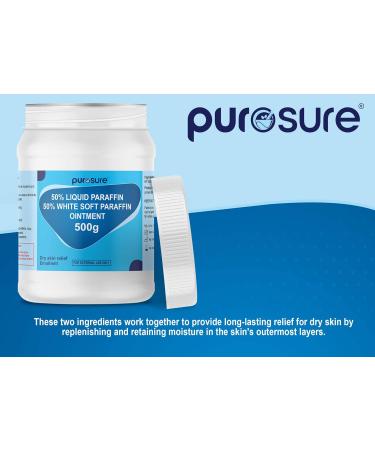 Purosure Paraffin Ointment: Emollient Bath Additive for Dry Skin 500g - Buy Online on GoSupps.com
