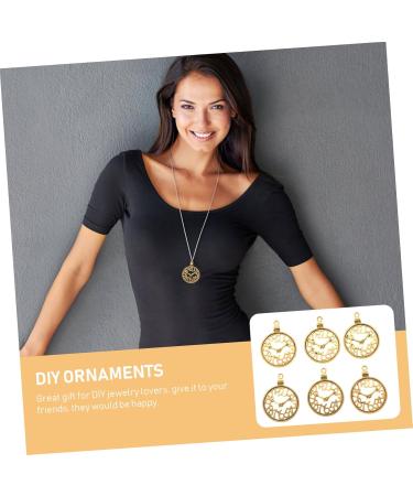60 Pcs Clock Accessories Clocks Jewlery Charm Bracelets DIY Pendant Charms Supplies Bell Shaped 3.6X2.8cm Golden - Buy Online on GoSupps.com
