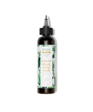 ALODIA Nourish & Heal Organic Black Soap Wash with Plantain to Soothe Dry and Damaged Scalp  100% Organic and Natural  8 Ounces