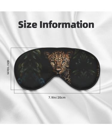 Leopard Print Unisex Sleep Eye Mask - Soft Comfort Eye Shade for Travel Yoga & Shift Work - Buy Online on GoSupps.com