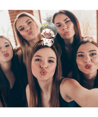 Plush Doll Hairhoops - Cartoon Plush Hairband Doll Headband | Kids Hair Ties Makeup Fashion Accessory for Girls Children Libra - Buy Online on GoSupps.com