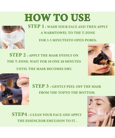 Charcoal Blackhead Remover Mask - Deep Cleansing Peel Off Face Mask for All Skin Types | Purifying Skin Care - Buy Online on GoSupps.com