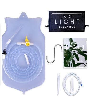 Foret Premium Enema Kit with Silicone Tip | Colon Cleanse | Gerson Therapy Recommended | BPA-Free | Eco Detox Gift - Buy Online on GoSupps.com