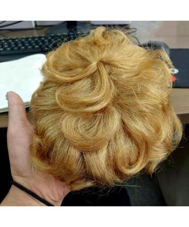 EREE HAIR 6Inch Short Curly Hair Topper Clip in Hair Topper Top Hairpieces Topper Human Hair Extensions Wiglet Topper Hair Piece for Women with Thinning Hair Strawberry Blonde Color - Buy Online on GoSupps.com