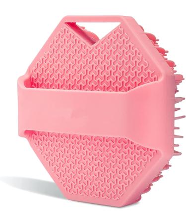 Silicone Body Brush for Gentle Exfoliation | Pink Bathing & Shower Brush for Men & Women - Buy Online on GoSupps.com
